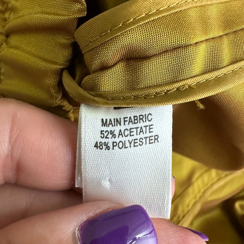 St. John Windbreaker Jacket Iridescent Zip-up Jacket Gold Lightweight M#A0567 - Picture 5 of 7